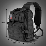 XGear Tactical 14L Range Sling Bag Backpack with Adjustable Strap