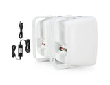 SoundPro Dual Bluetooth Weatherproof Indoor & Outdoor Wall-Mount Loudspeakers