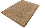 Kafkaz Peshawar Jonathon Gold/Ivory Hand-Knotted Rug  5'9 x 7'10 by Bareens Designer Rugs