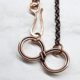 Copper Double Infinity Chain Bracelet by Alexa Martha Designs