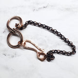 Copper Double Infinity Chain Bracelet by Alexa Martha Designs