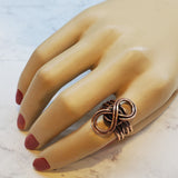 Copper Eternity Ring by Alexa Martha by Alexa Martha Designs