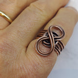 Copper Eternity Ring by Alexa Martha by Alexa Martha Designs