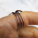 Copper Eternity Ring by Alexa Martha by Alexa Martha Designs