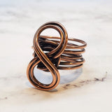 Copper Eternity Ring by Alexa Martha by Alexa Martha Designs