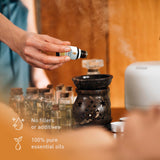 Pursonic Purify & Relax Home Wellness Bundle - True HEPA Air Purifier & 6 Pack of 100% Pure Essential Oils Blends
