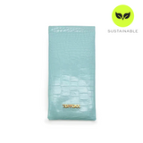 Faux Croco - Turquoise Soft Pouch by TopFoxx