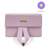 Lilac Faux Croco Travel Case by TopFoxx