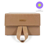 Nude Faux Croco Travel Case by TopFoxx