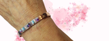 Crystal Spike Bead Copper Cuff by Alexa Martha Designs