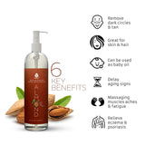 Cold-Pressed 100% Pure Castor Oil & 100% Natural Sweet Almond Oil
