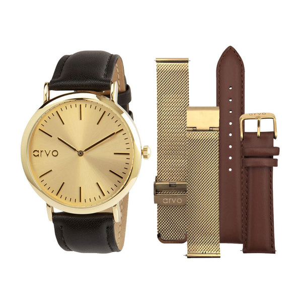 Arvo Gold Time Sawyer Watch Gift Set by Arvo