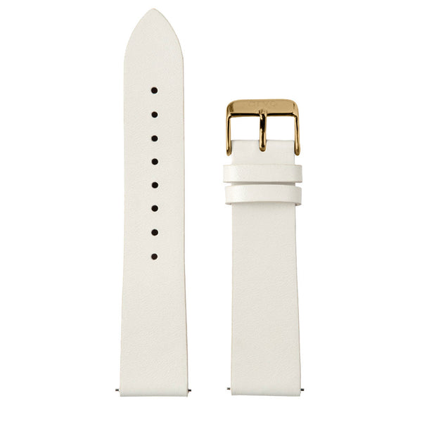 Arvo White Leather Watch Band by Arvo