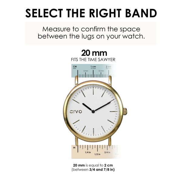 Arvo Blush Leather Watch Band by Arvo