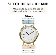 Arvo White Leather Watch Band by Arvo