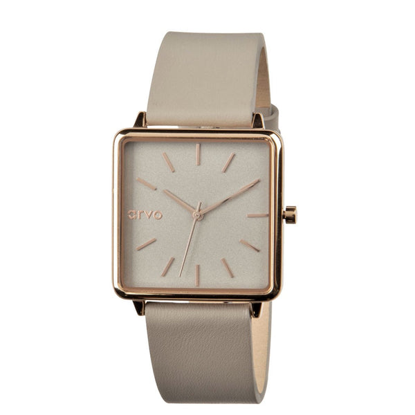 Arvo Time Squared Watch - Taupe by Arvo