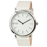 Arvo White Time Sawyer Watch | Silver | White Leather by Arvo