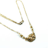 As Seen on Molly Ringwald 14 K Gold Filled Filigree Pearl Choker Necklace by Alexa Martha Designs