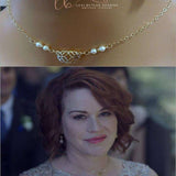 As Seen on Molly Ringwald 14 K Gold Filled Filigree Pearl Choker Necklace by Alexa Martha Designs