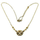 As Seen on Molly Ringwald 14 K Gold Filled Filigree Pearl Choker Necklace by Alexa Martha Designs