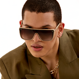 Rayz - Limited Edition Nude Squared Sunglasses by TopFoxx