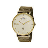 Arvo Gold Awristacrat Watch - Gold Mesh by Arvo