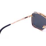 Bella - Rose Gold Oversized Squared Aviators by TopFoxx