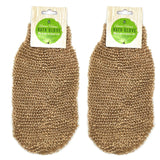 Eco-Friendly Glow Set: Bamboo Bath Brush & Sisal Hemp Gloves