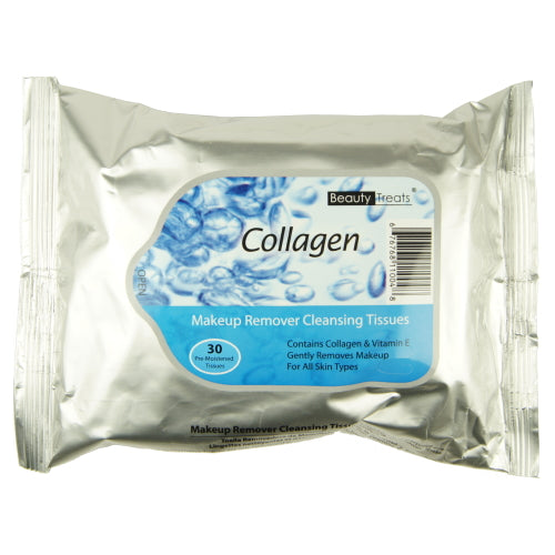 BEAUTY TREATS Makeup Remover Cleansing Tissues - Collagen