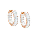 Baguette Hoop Earring by By Adina Eden