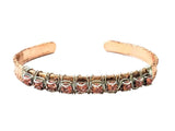 16 Gauge Copper Rhinestone Cuff Bangle