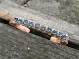 16 Gauge Copper Rhinestone Cuff Bangle