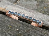 16 Gauge Copper Rhinestone Cuff Bangle