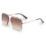 Bella Coffee - Tangle Free Aviator Sunglasses by TopFoxx