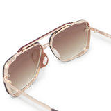 Bella Coffee - Tangle Free Aviator Sunglasses by TopFoxx