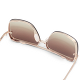Bella Coffee - Tangle Free Aviator Sunglasses by TopFoxx