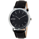 Arvo Black Time Sawyer Watch - Black Leather by Arvo