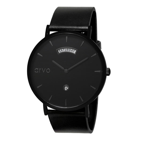 Arvo Black Awristacrat Watch - Black Band by Arvo