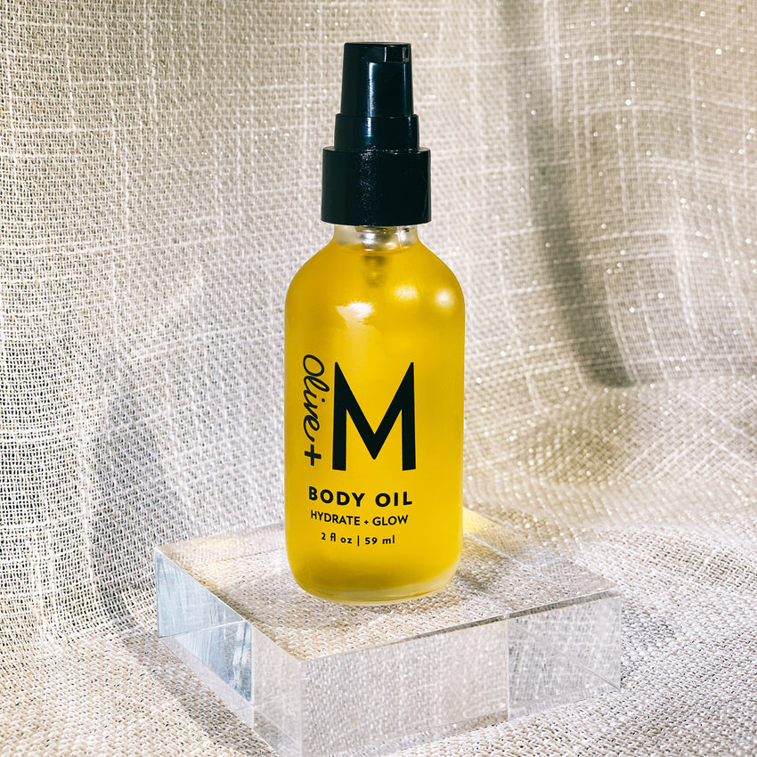 Hydrate + Glow Body Oil – Best Hydration for Regaining Body Beauty & Radiance (2 oz)  – Olive +M by Olive + M