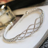 River Rope Style Bracelets in 18Kt Gold Plating 925 Silver Plating and Rose Gold Plating
