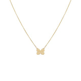 Butterfly Pendant Necklace 14K by By Adina Eden