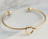 Sweet Nothings Whisper Light Set of Love Knot Bracelet and Ring