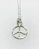 Peace Sign Necklace - Small by Jennifer Cervelli Jewelry