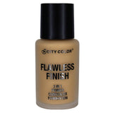 CITY COLOR Flawless Finish 3 In 1 Primer, Concealer Foundation - Tan