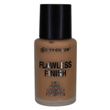 CITY COLOR Flawless Finish 3 In 1 Primer, Concealer Foundation - Chestnut