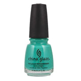 CHINA GLAZE Nail Lacquer with Nail Hardner - Turned Up Turquoise