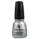 CHINA GLAZE Nail Lacquer with Nail Hardner 2 - Platinum Silver