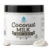 100% Natural Coconut Milk Body Scrub 14oz