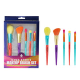 Studio Makeup Brush Set (5-Piece) & Silicone Beauty Brush Cleaning Tool