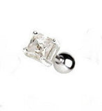 4mm Square CZ Cartilage Earring by Fashion Hut Jewelry